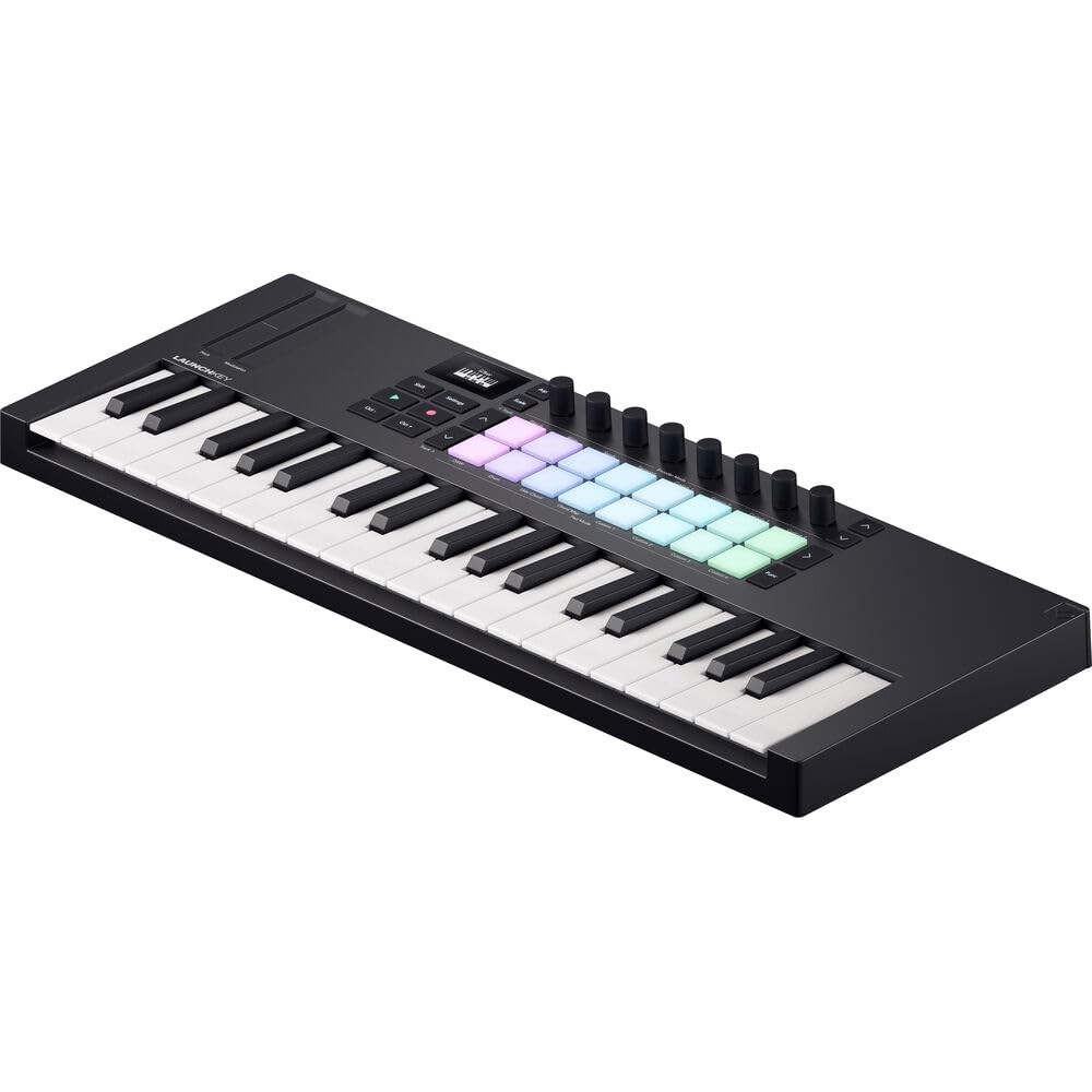 Novation Launchkey Mini 37 MK4 USB MIDI Keyboard Controller Compact, black