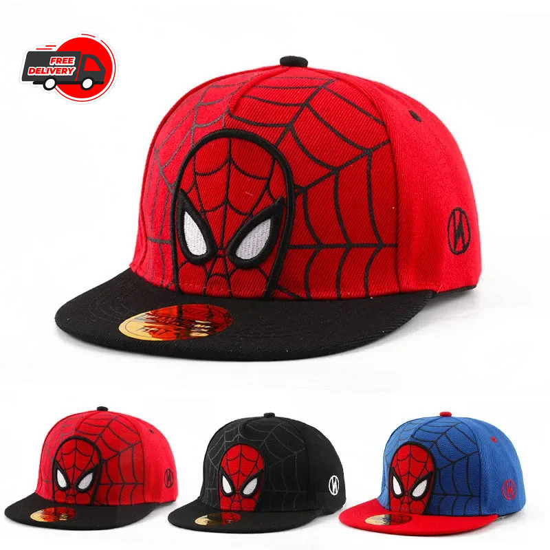 Spiderman Kids Baseball Cap Snapback Adjustable Hat for Boys Girls 3-6 YearsSpid