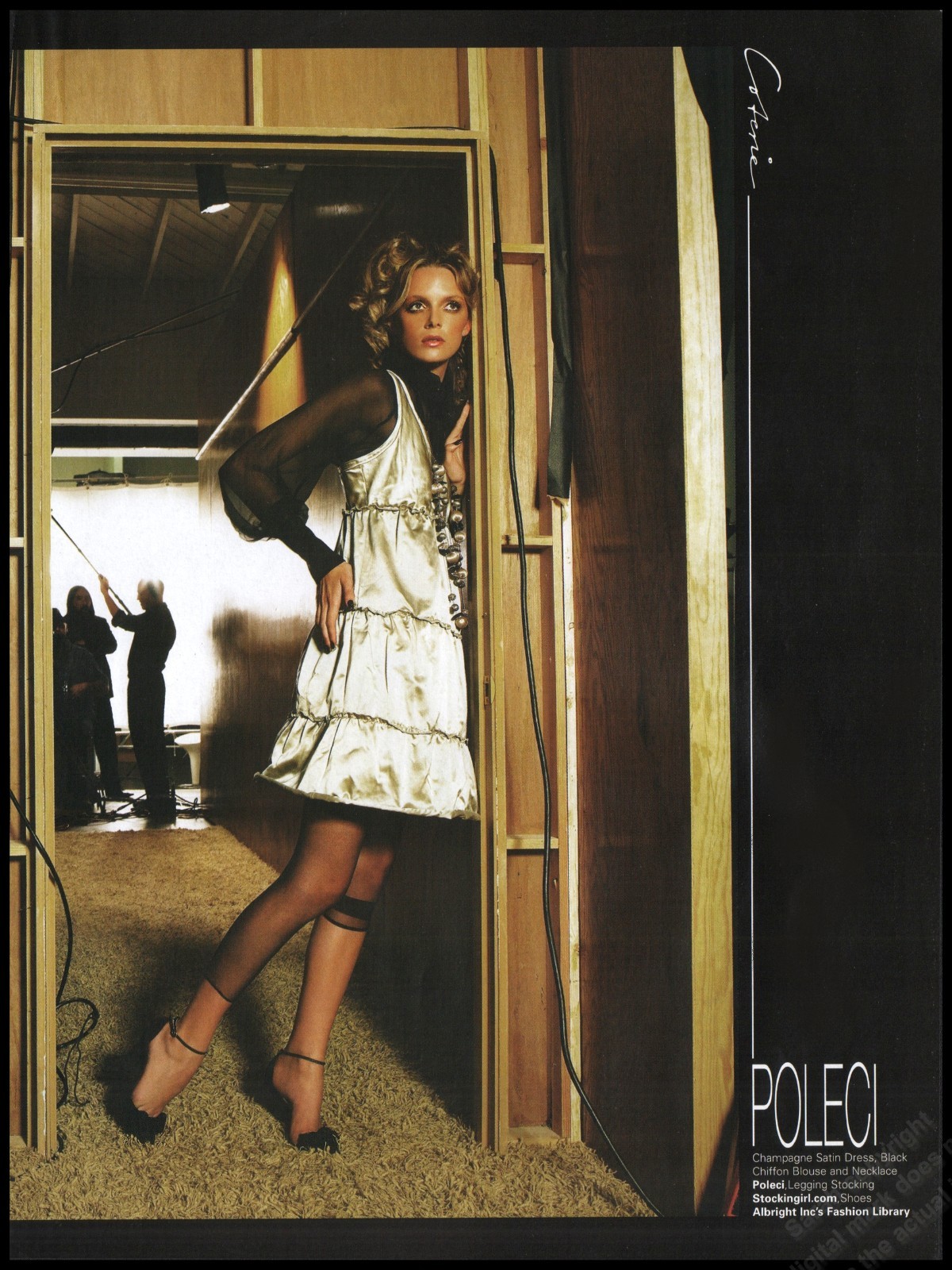 High Heels Magazine Print Ad Women Fashion Long Legs shoes 2006-12B