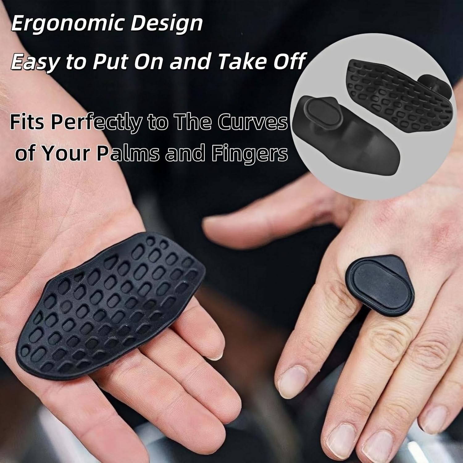Anti-Slip Workout Grips, Ergonomic Workout Gloves, Weight Lifting Grips, for Men