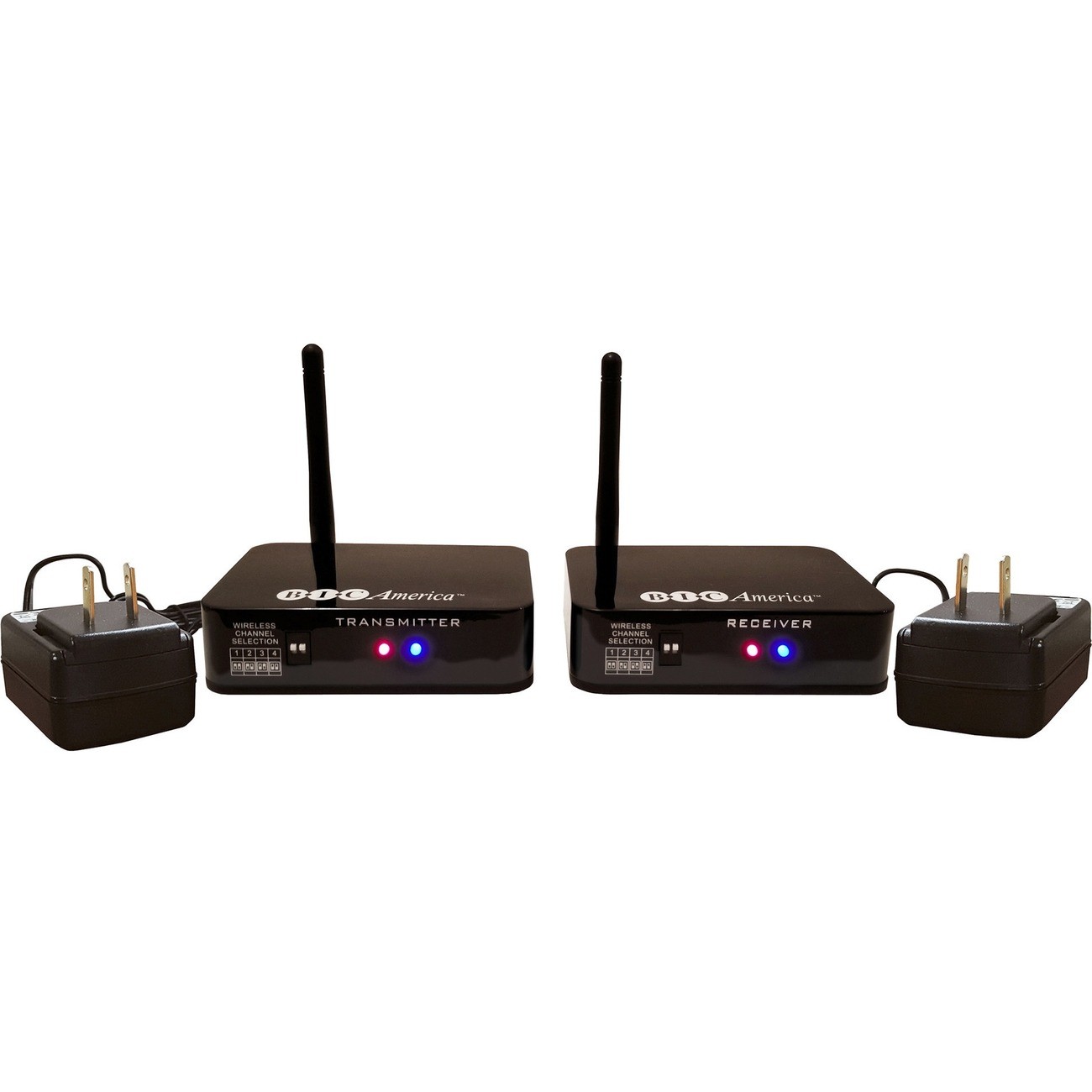 BIC America WTR-SYS 4-Channel Wireless Audio Transmitter/Receiver System