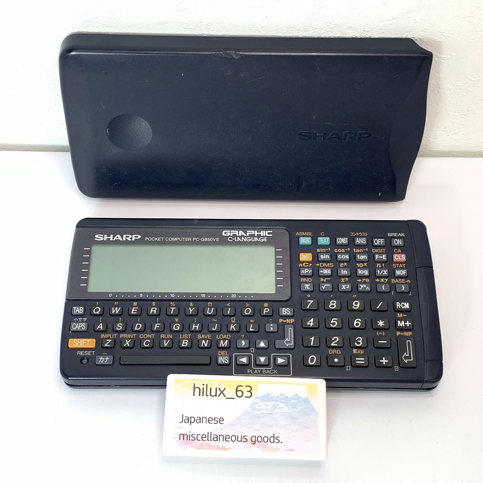 SHARP Pocket computer PC G850VS vintage Function Calculator Tested Japan Pokecom