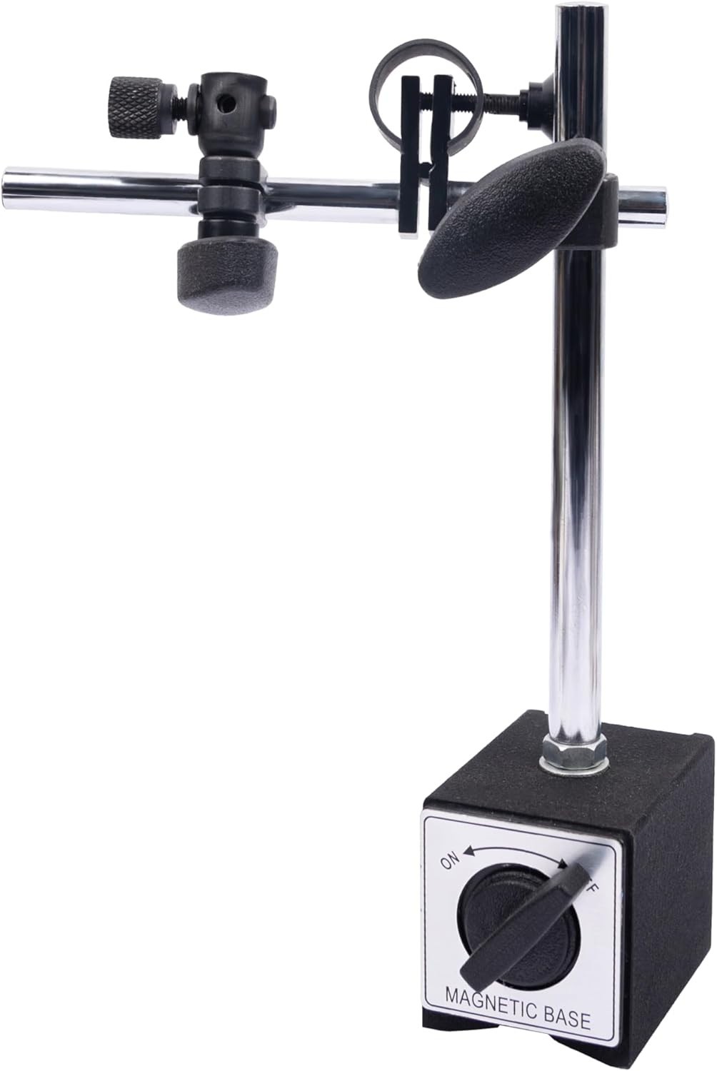 Magnetic Base Stand Indicator Holder, Fine Adjustment for 3/8" Dial, 132lbs/60kg