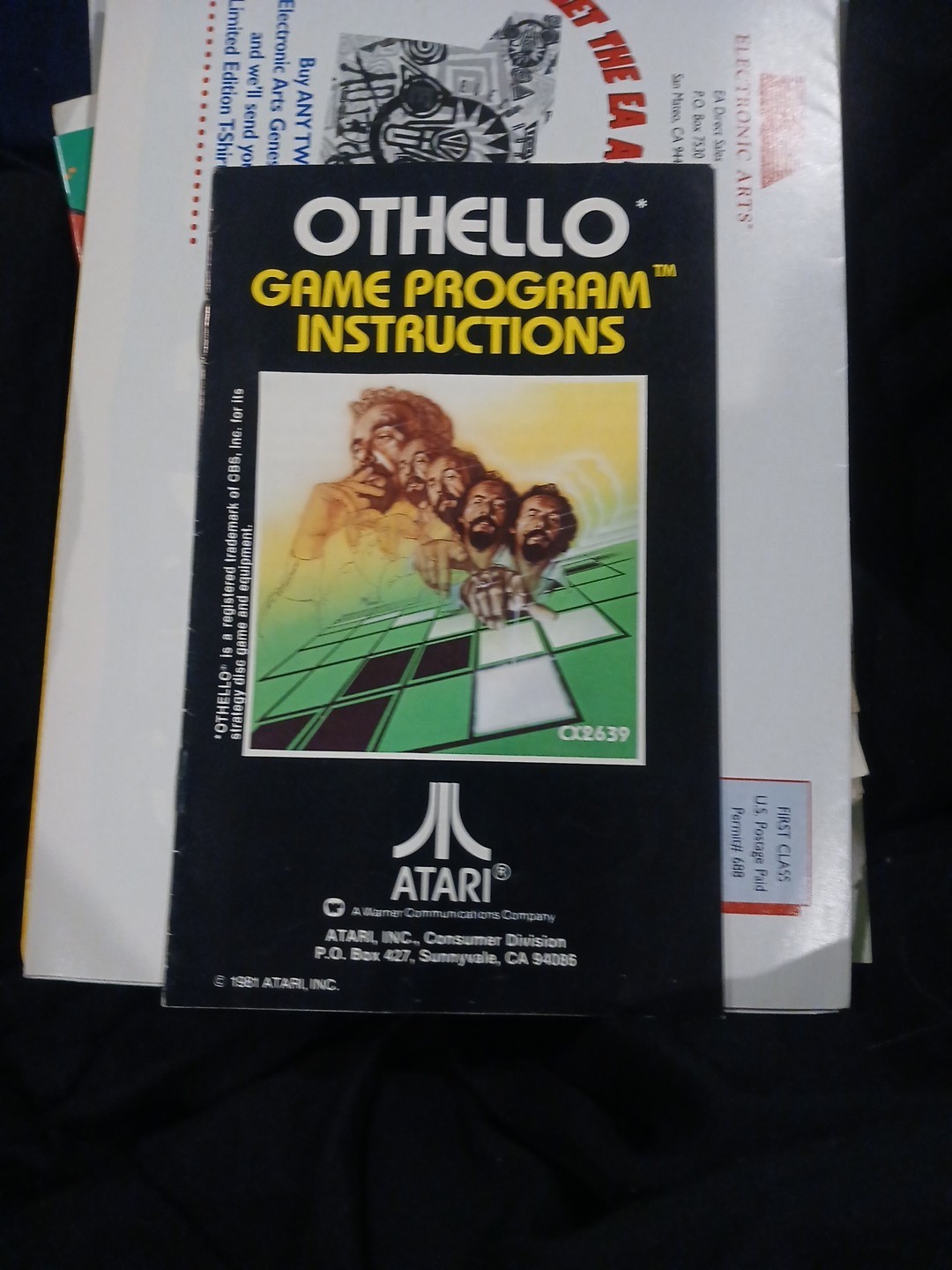 Othello Atari 2600 Instruction Booklet ONLY Original Great Shape See Pics Manual