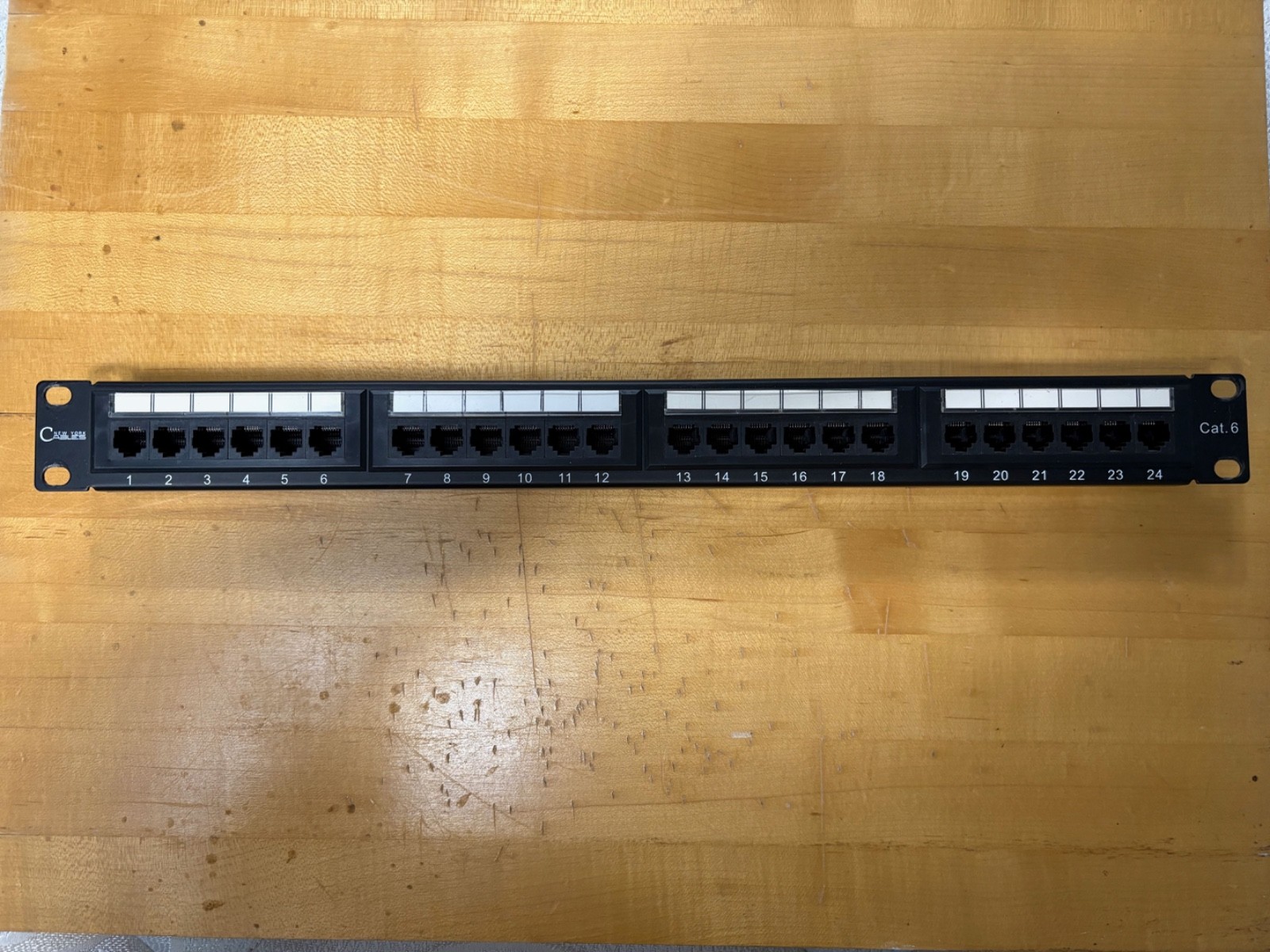 10Gbps 24 Port Cat6 Patch Panel 24 Port