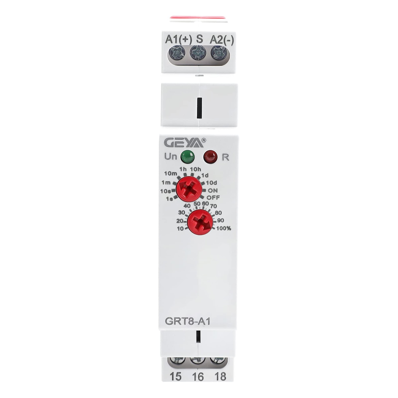 GEYA Delay On Single Function Time Relay 1 Output 16A AC/DC12V-240V, GRT8-A1