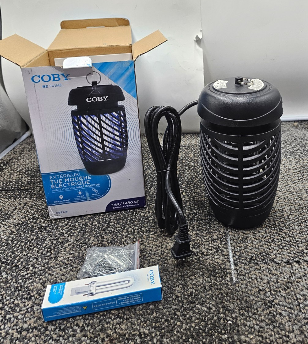 COBY CBZ1J6 Bug Zapper for Outdoor & Indoor, 10W, Covers 800 Sq. Feet
