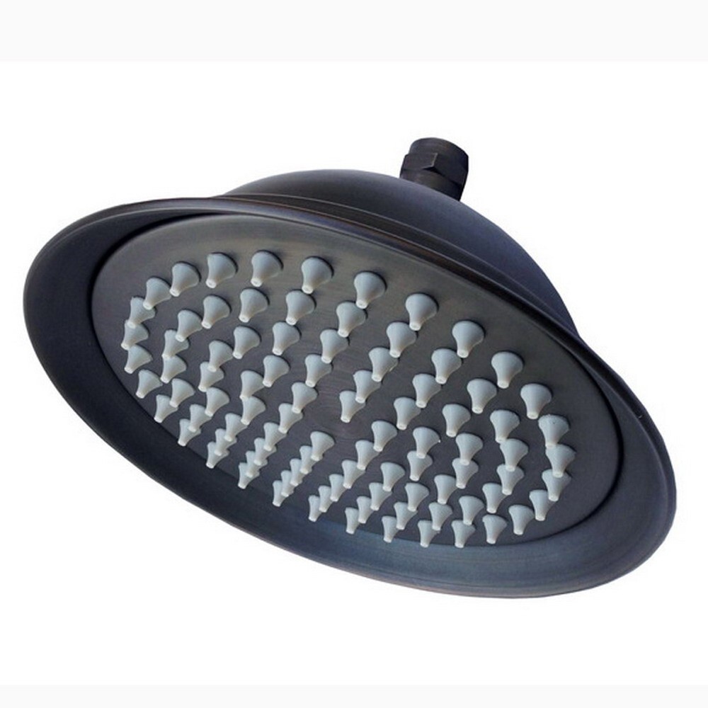 8.2" Oil Rubbed Bronze Round Rainfall Rain Shower Head Bathroom Top Sprayer