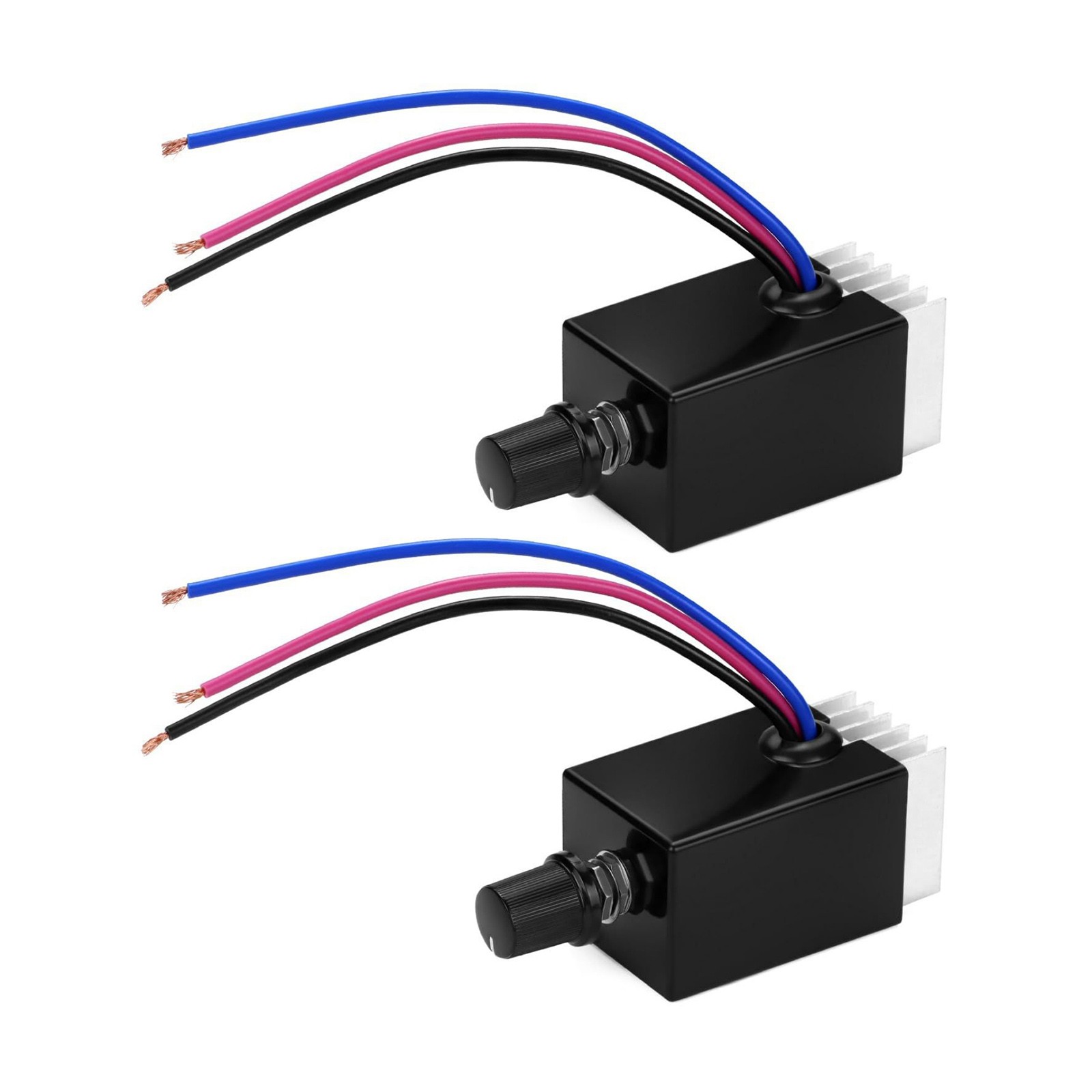 2x DC12V/24V 10A PWM Control Module for Fan Motor Speed Ventilation System