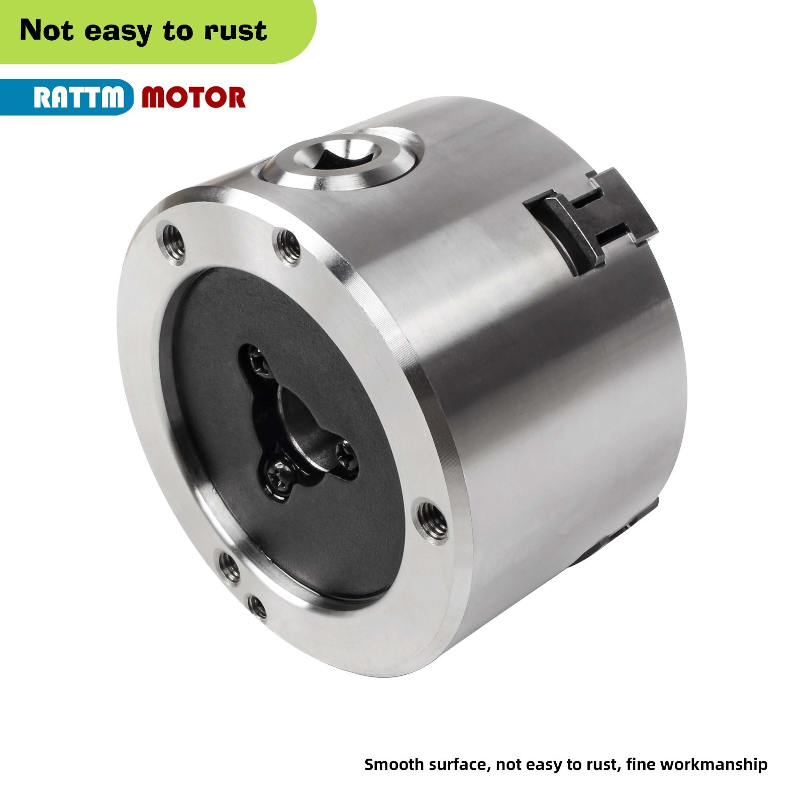 US SHIP】4-Jaw K12-80mm Self-centering Linkage Metal Wood Lathe Chuck 4000 R/min