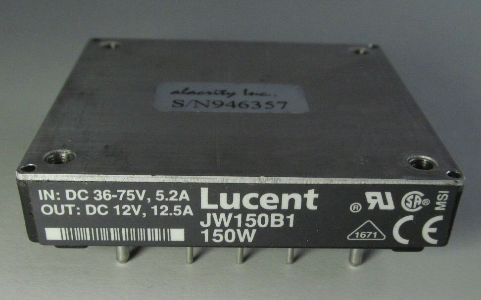 NEW/ NOS LUCENT/ TYCO JW150B1 DC DC POWER SUPPLY/ CONVERTER 12V 12.5A 150W 9-PIN