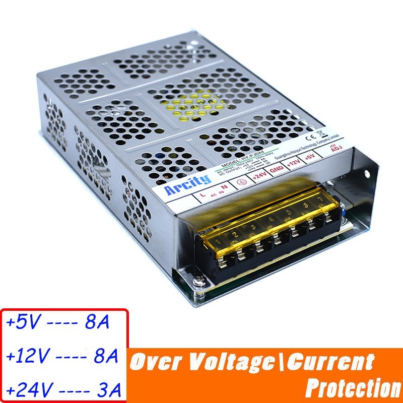 5V 12V 24V Output Switching Adjustable Arcade Power Supply Video Machine DIY New