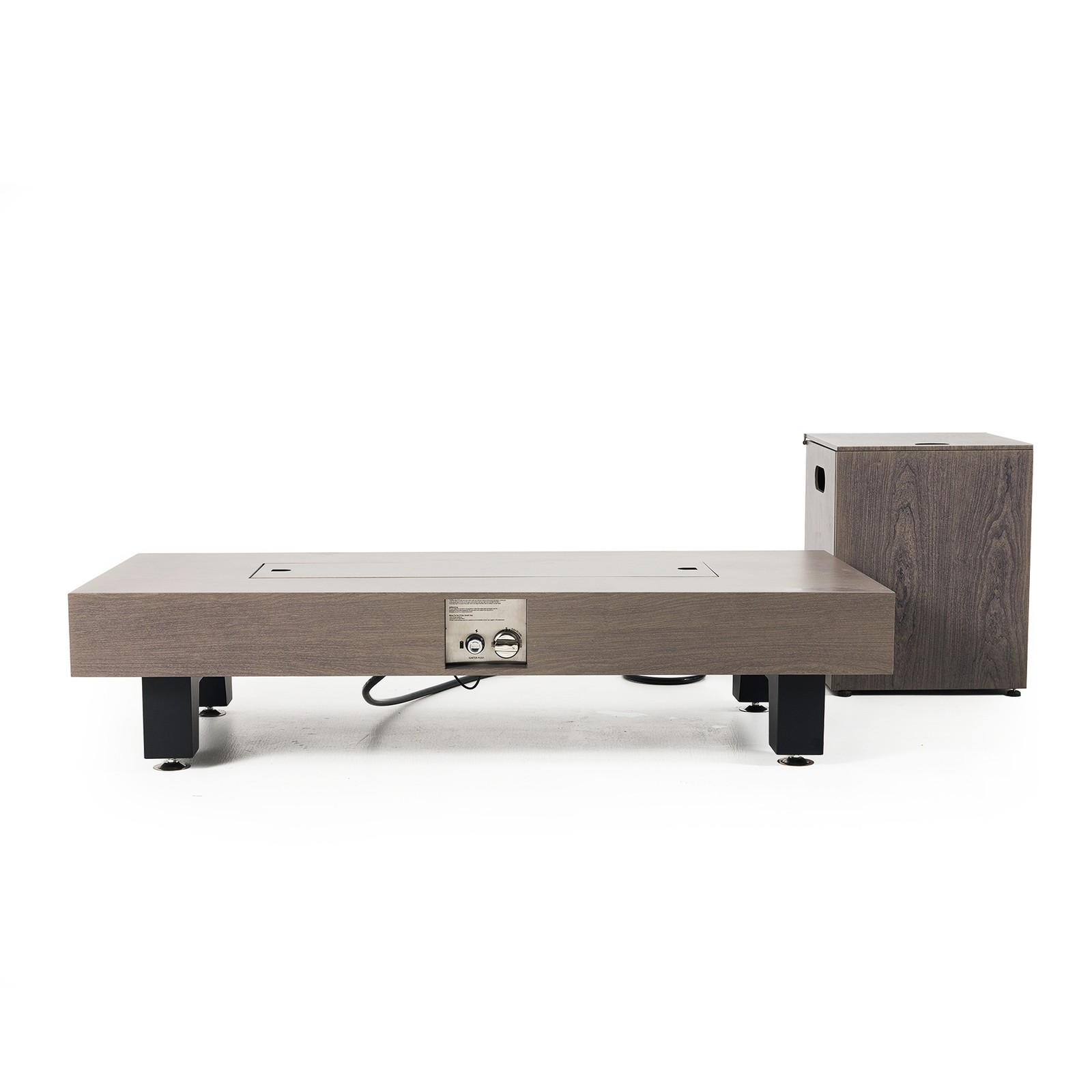 54 Inch Propane Fire Pit Table Outdoor Rectangular Heater 50000 BTU Stainless