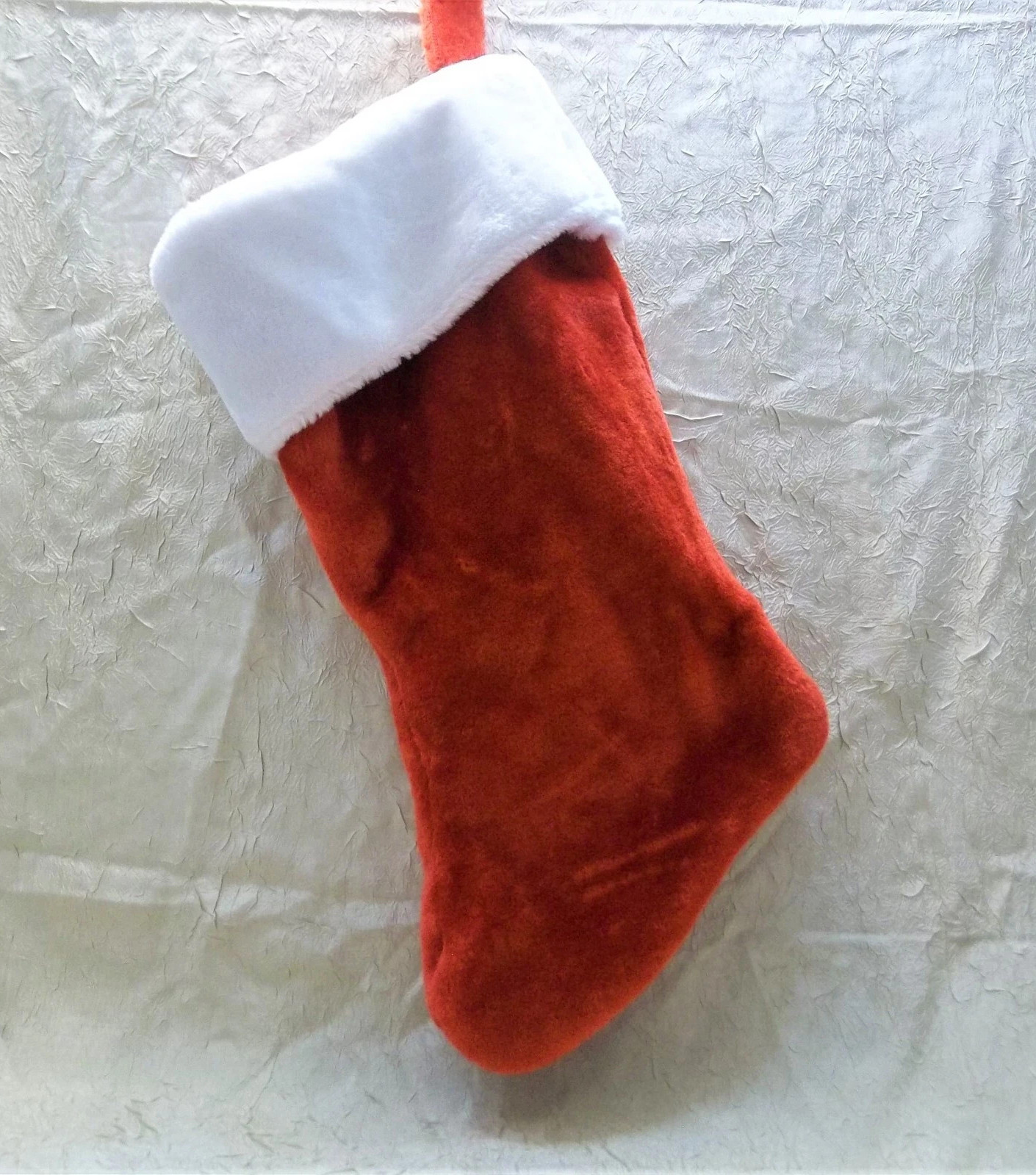 Large Red Christmas Holiday Stocking 11" x 20"