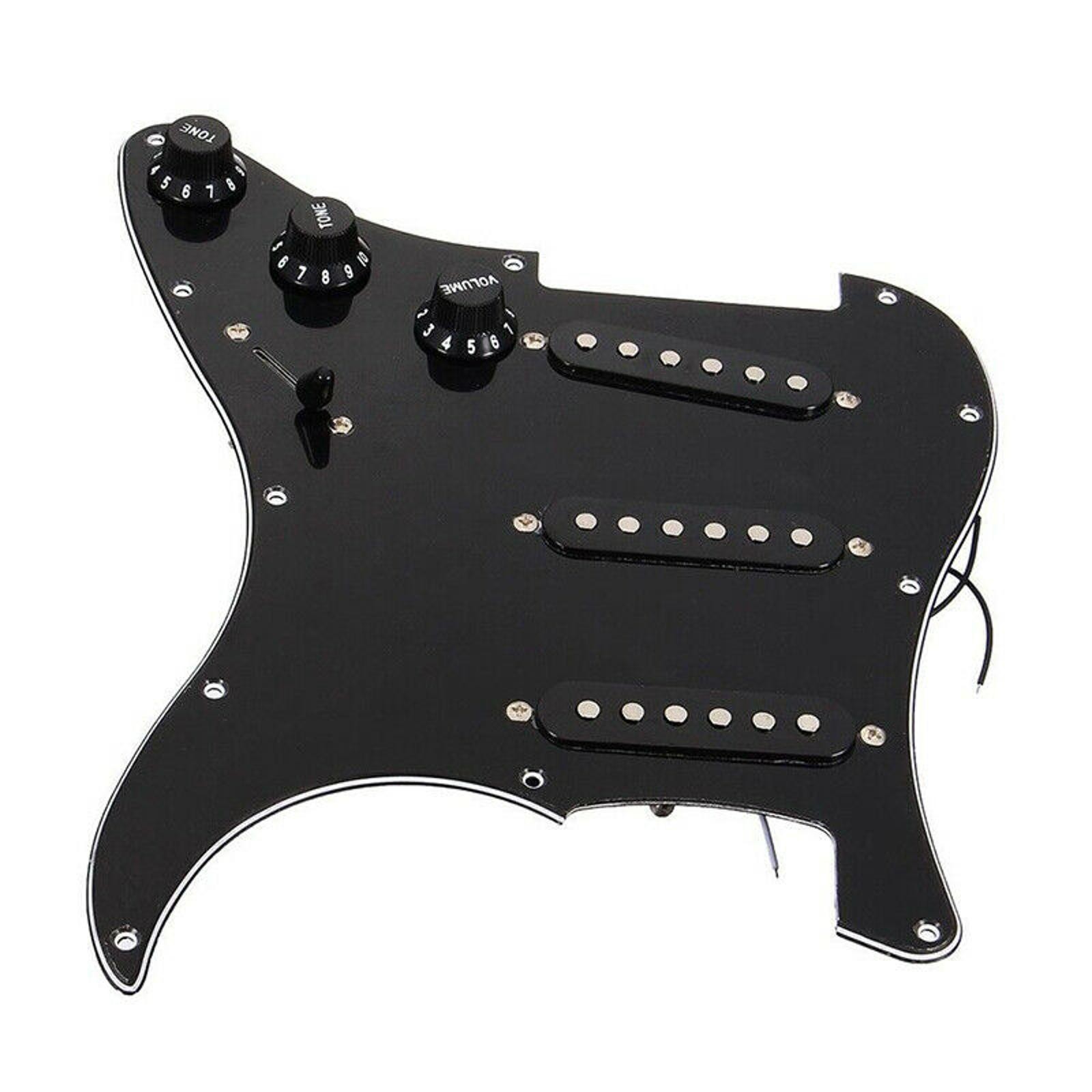 Loaded Pickguard 3 Single Coil Wire Plate Parts for Fender Strat Electric Guitar
