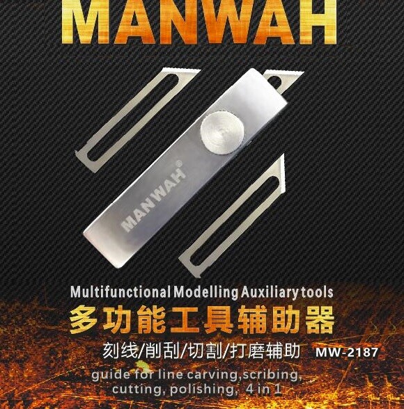 Manwa Multifunction Tool - Hobby Knife/Scriber/Cutter w/3 Blades