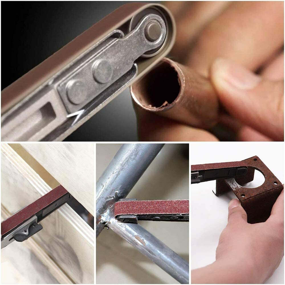 54PCS 1x30 in Sanding Belt Cloth Belts Sander 60 80 120 150 180 240 320 400 Grit
