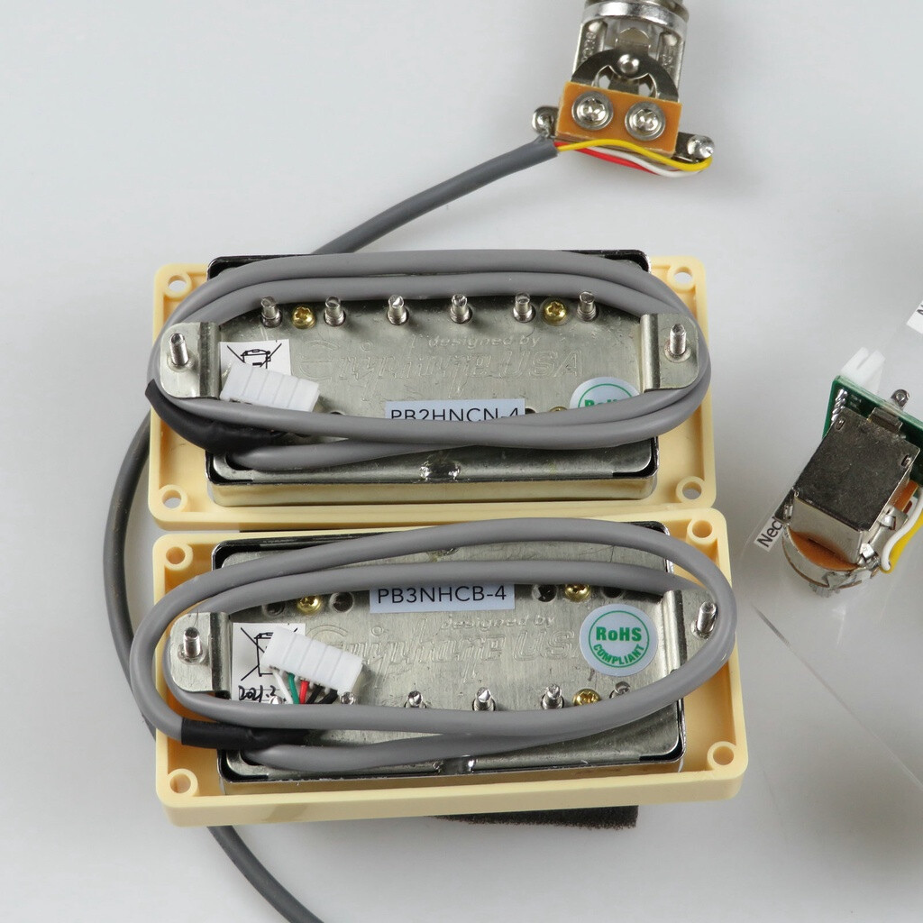 Epiphone Push-Pull Chrome Humbuck Guitar Pickup Bucker PRO Alnico 5 with Wiring