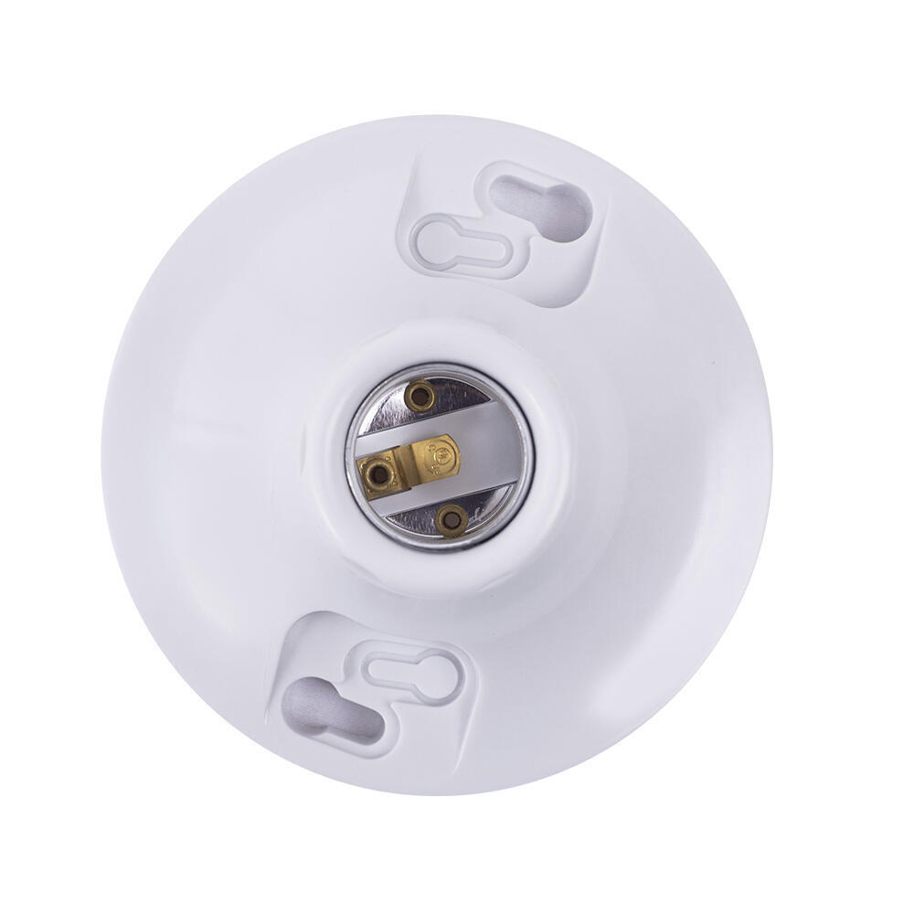 Plastic White Keyless One-Piece Lamp Holder Light Socket - Rated for 660W / 250V