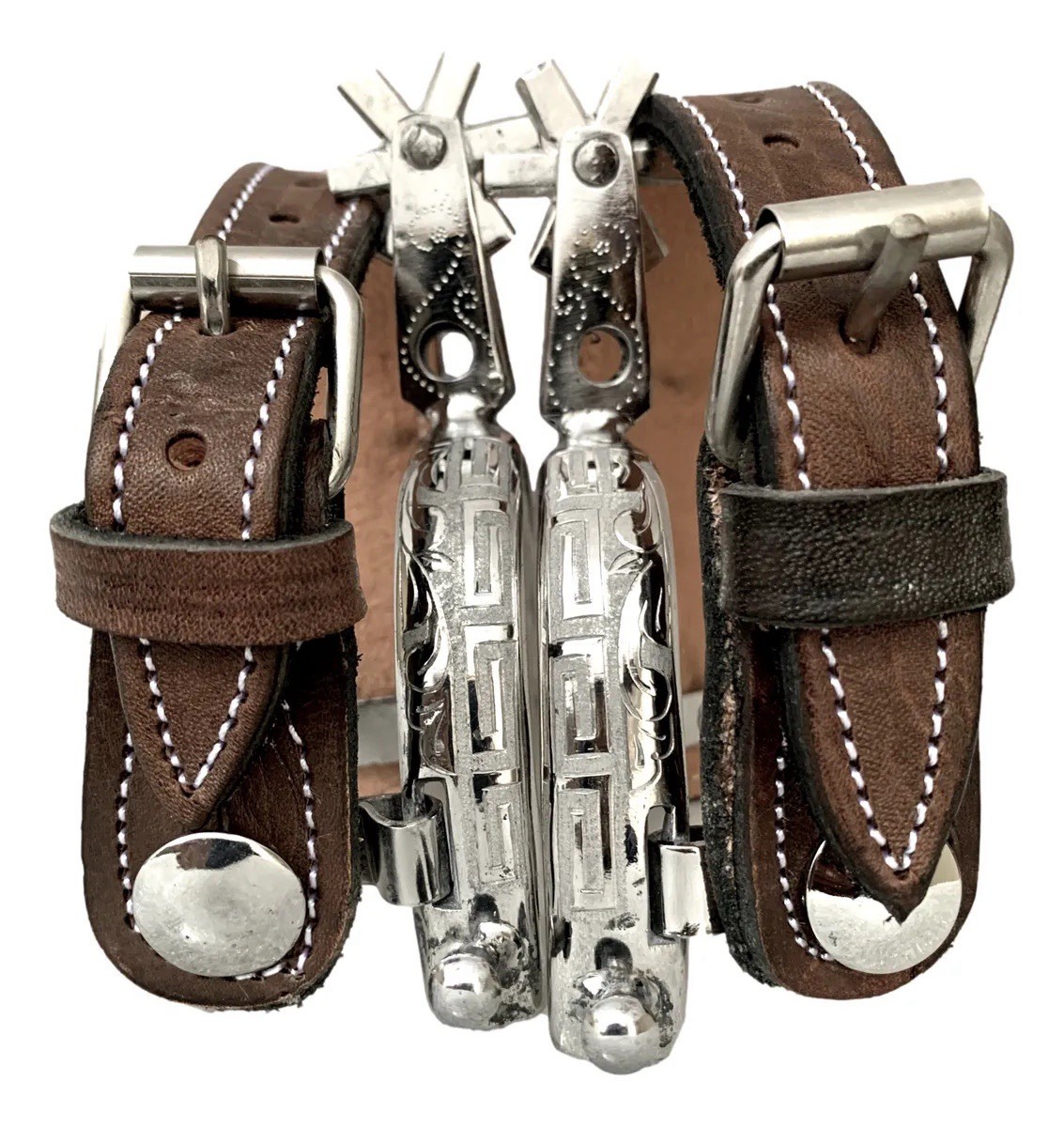 Mexican CHARRO SPURS ESPUELAS Charras Style Charreria HORSE Boot Gear Mexico