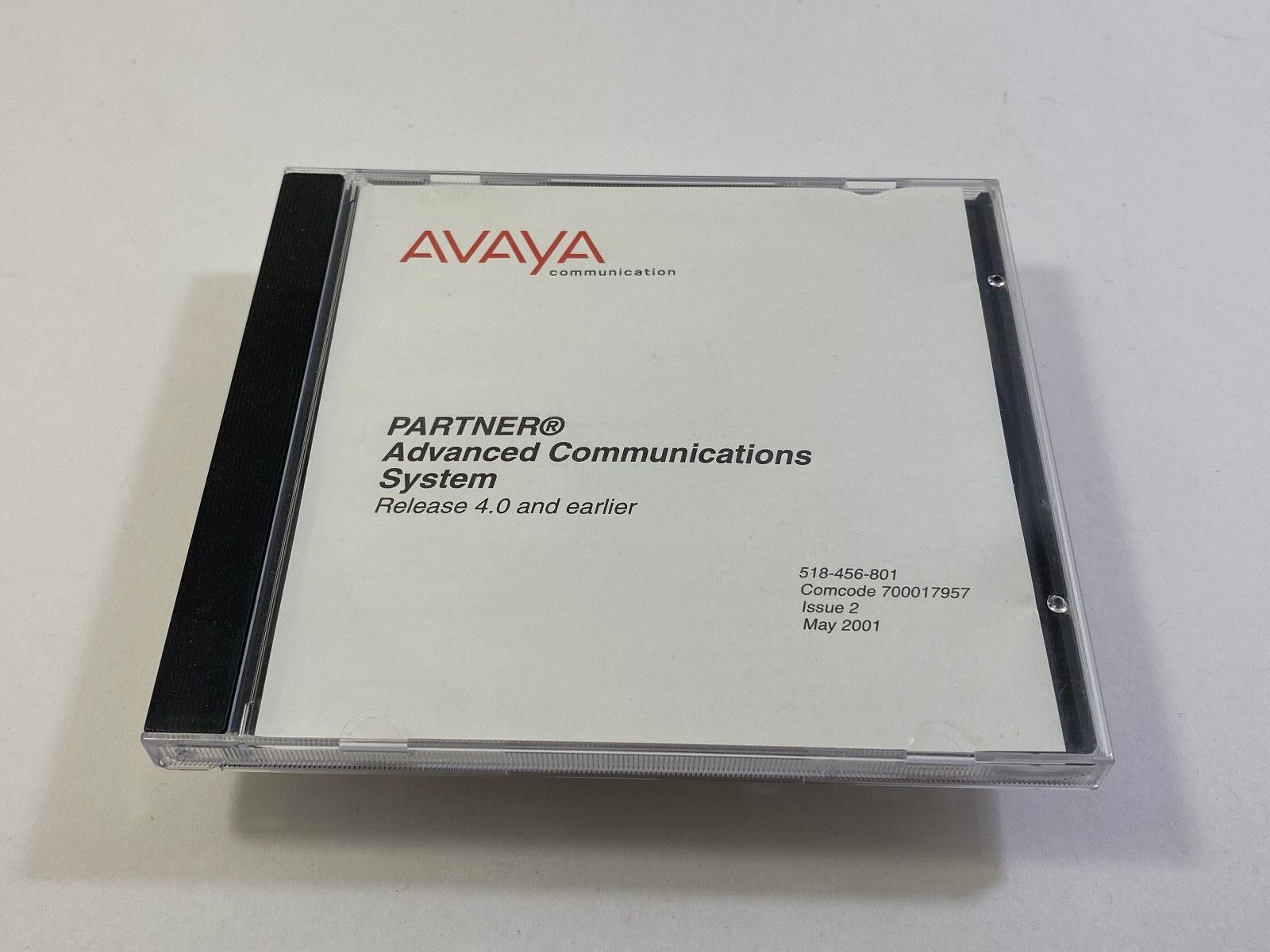QTY AVAYA PARTNER ACS R4 DOCUMENTATION CD PROGRAMMING & ADMIN GUIDE