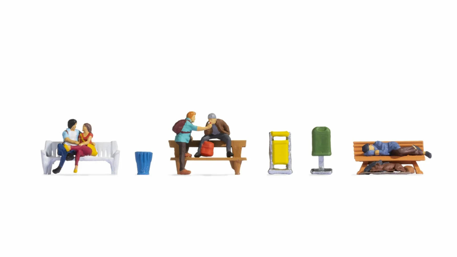 HO Scale people - 15238 - People on benches