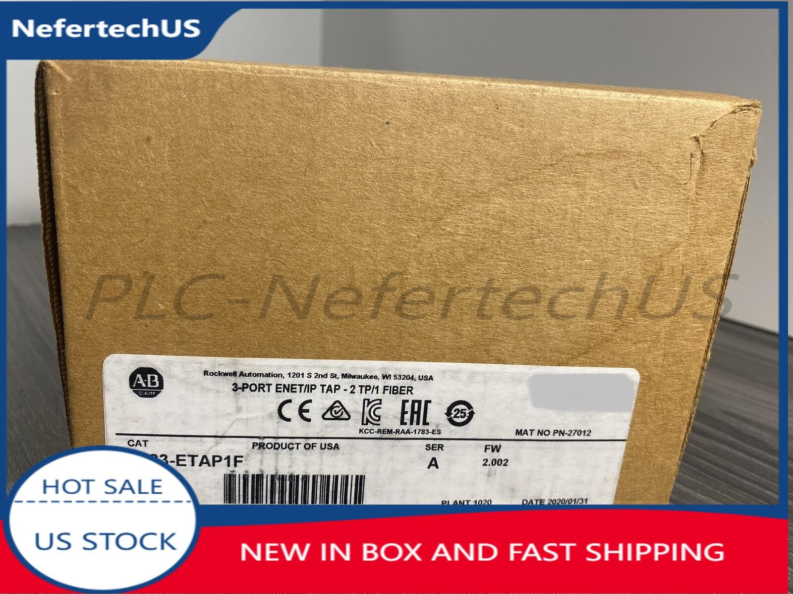 New AB 1783-ETAP1F EtherNet/IP Tap 3-Port 24VDC 1783ETAP1F US Free Tax