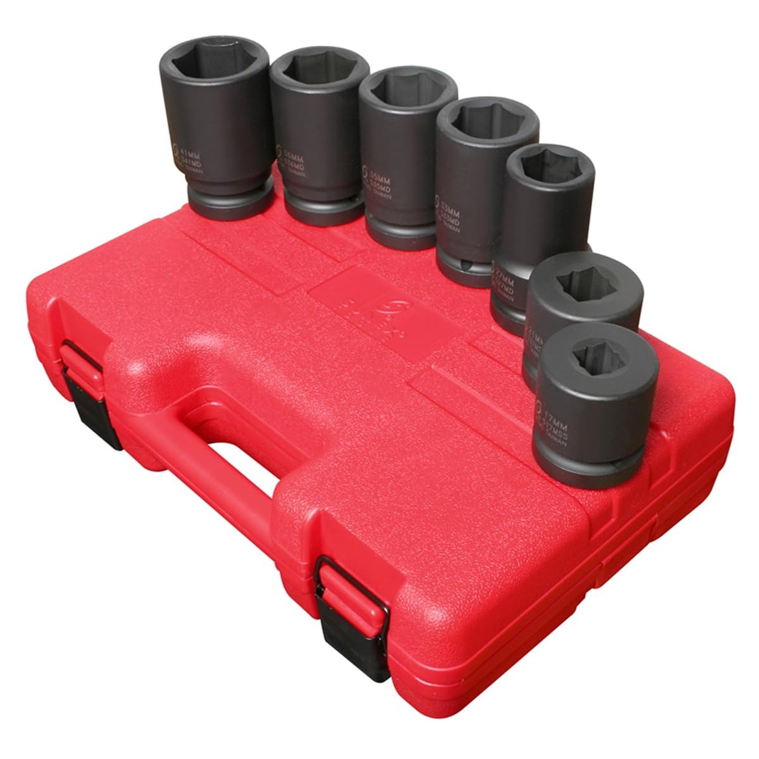 SUNEX TOOLS 5697M 1" Drive Metric Truck Service Impact Socket Set - 7 Pc.