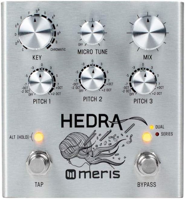 Meris HDA-DST Hedra Pedal 3-Voice Pitch Shifter Effector Silver New