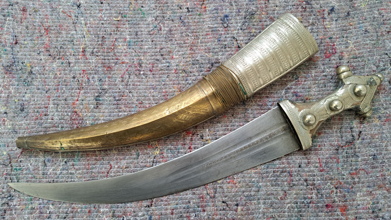 Antique Dagger / Short Sword Islamic Arabian Wahabite Arab Jambiya Dharia