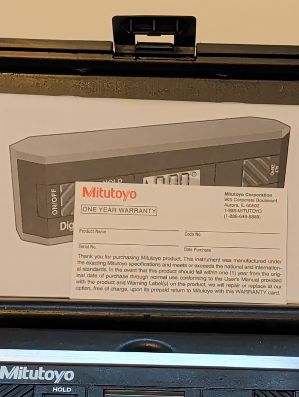 Mitutoyo 950-317 Digital Protractor Pro 360 with Case and Instructions Excellent