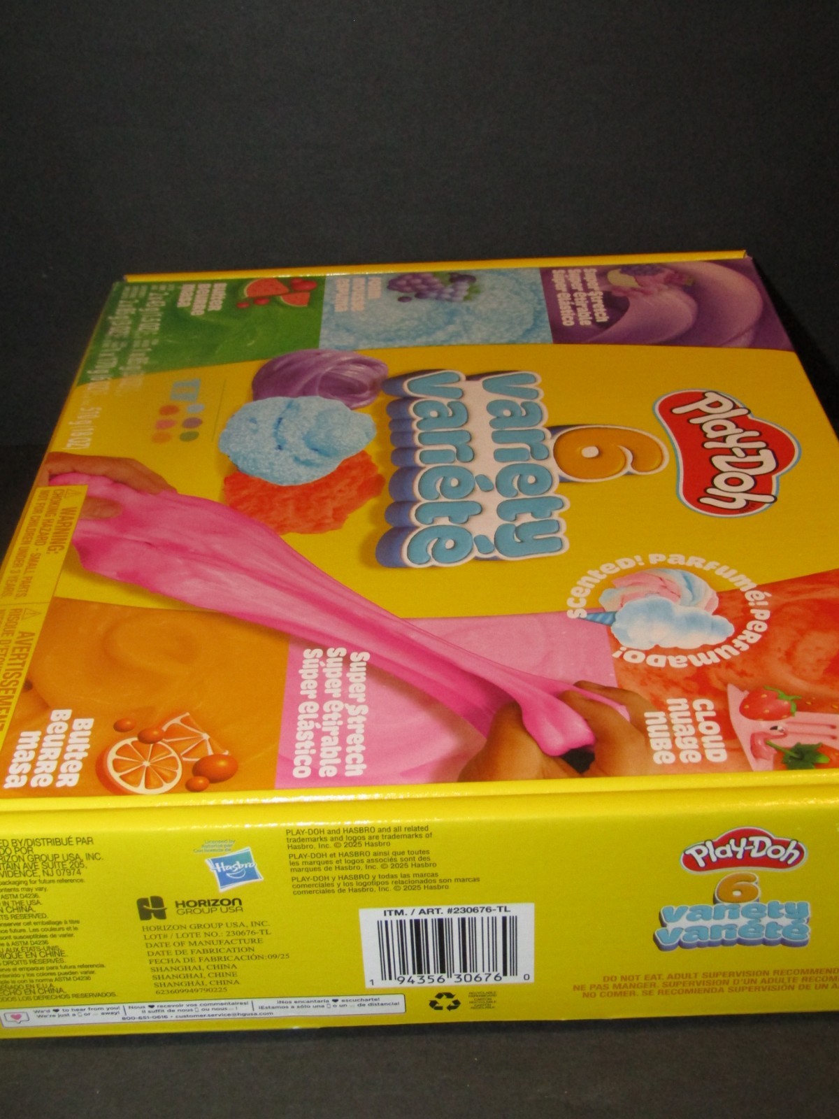 Play-Doh 6 Variety Compounds SUPER STRETCH Scented FOAM Butter CLOUD