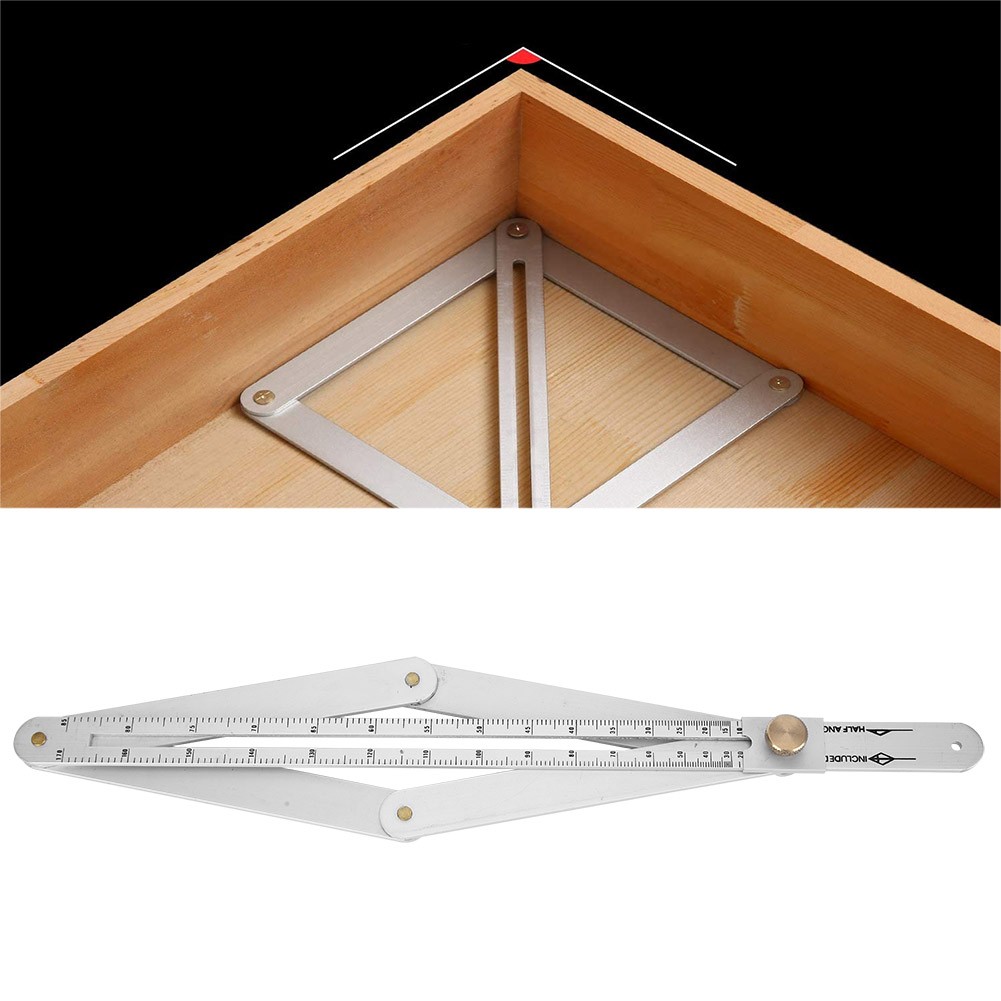 Goniometer Ruler Multifunctional Diagonal Ceiling Profiler 4‑Fold Corner Angle