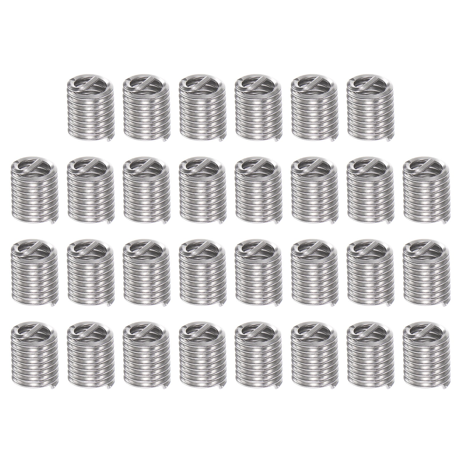 30pcs 8#-32 UNC 2D 8.4mm 304 Stainless Steel Helical Wire Threaded Inserts