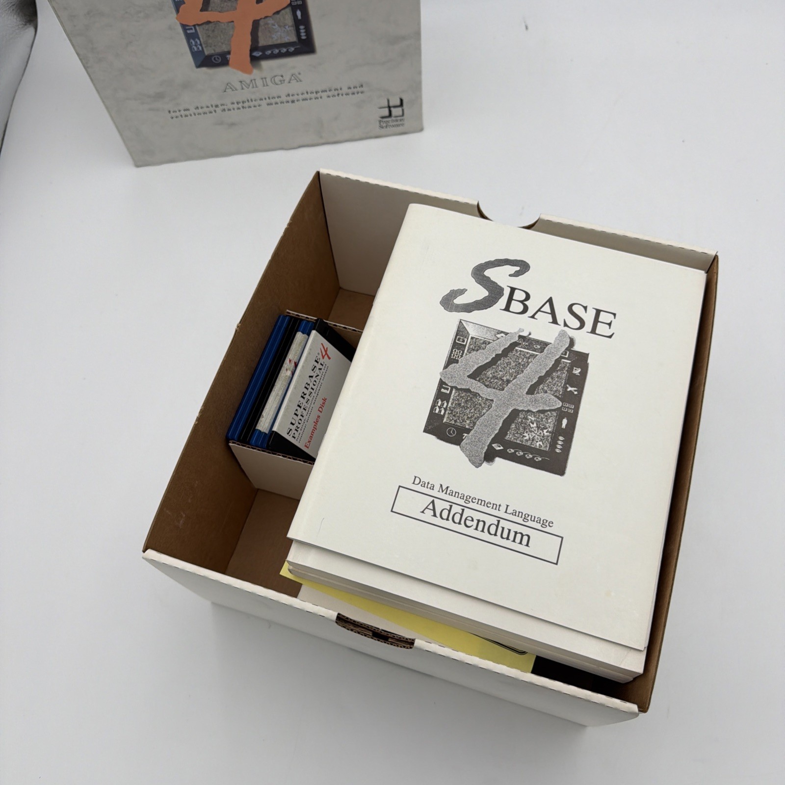 Superbase Professional 4 Commodore Amiga 9 Disks Manuals Box Precision Oxxi Test
