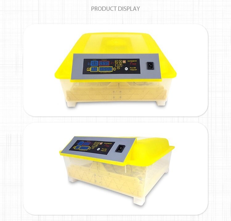 48 Eggs Automatic Egg Bird Incubator Digital Display Hatcher Breeder 110V