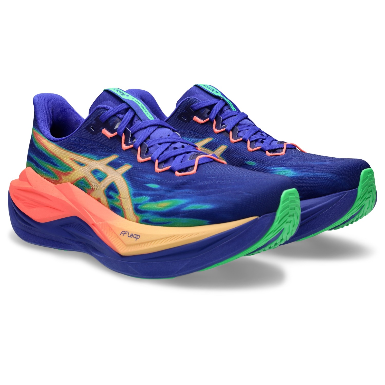 ASICS Unisex Superblast 3 Running Shoes, Cobalt Burst/Light Orange