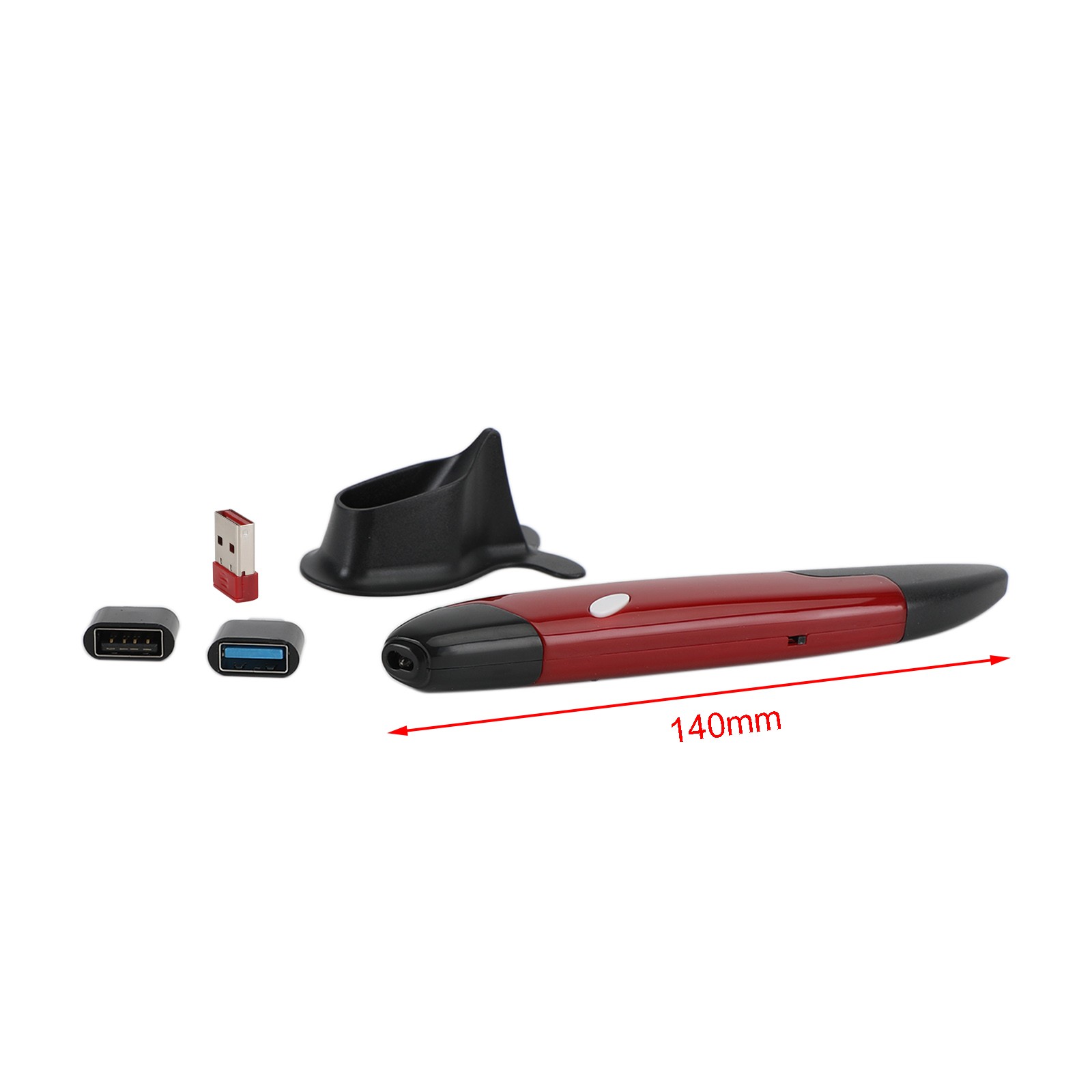 Adjustable DPI 2.4G USB Portable Handheld Wireless Optical Trackball Pen Mouse