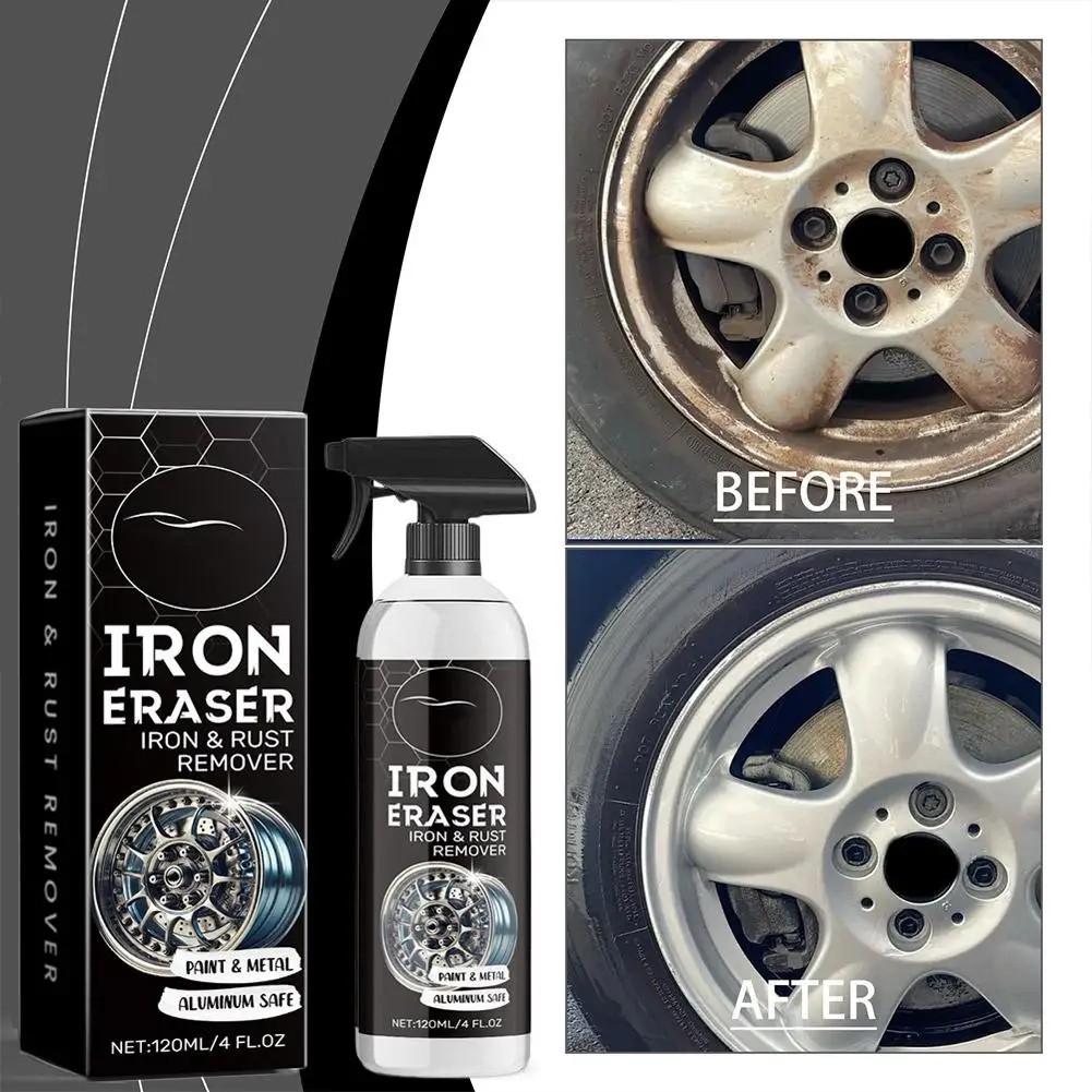 Iron Eraser Rust Remover Spray, Car Wheel Paint Brake Dust Fast Cleaner 120ml /*