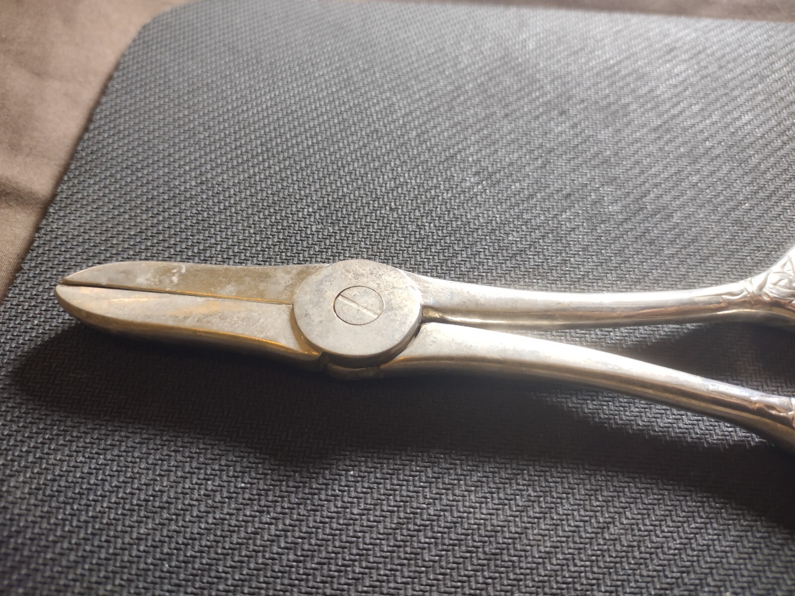 Vintage Made in Italy Grape Shears / Scissors Silver Plated