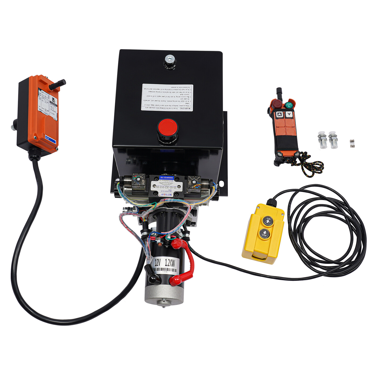 8QT Double Acting Hydraulic Pump with Wireless Remote Control - 12V DC