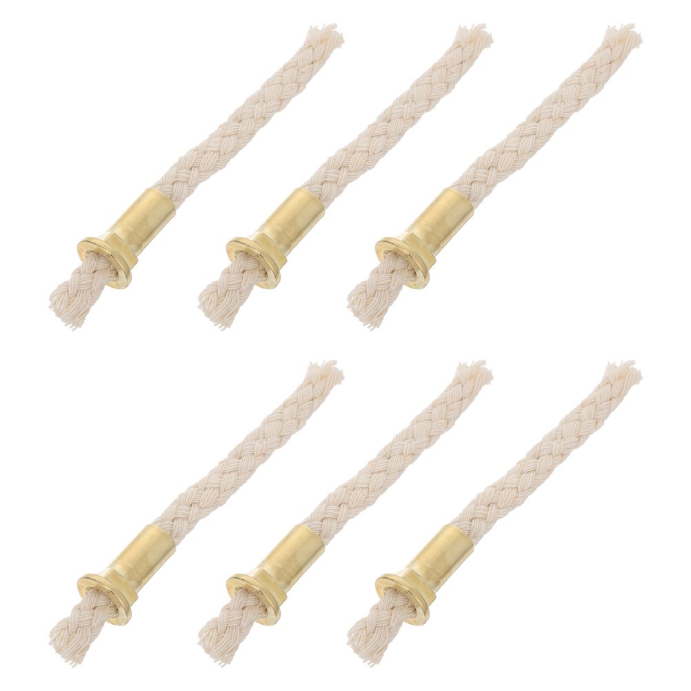 6Pcs Metal Wick Holder Tubes for Oil Lamp Burner Parts with Easy Installation
