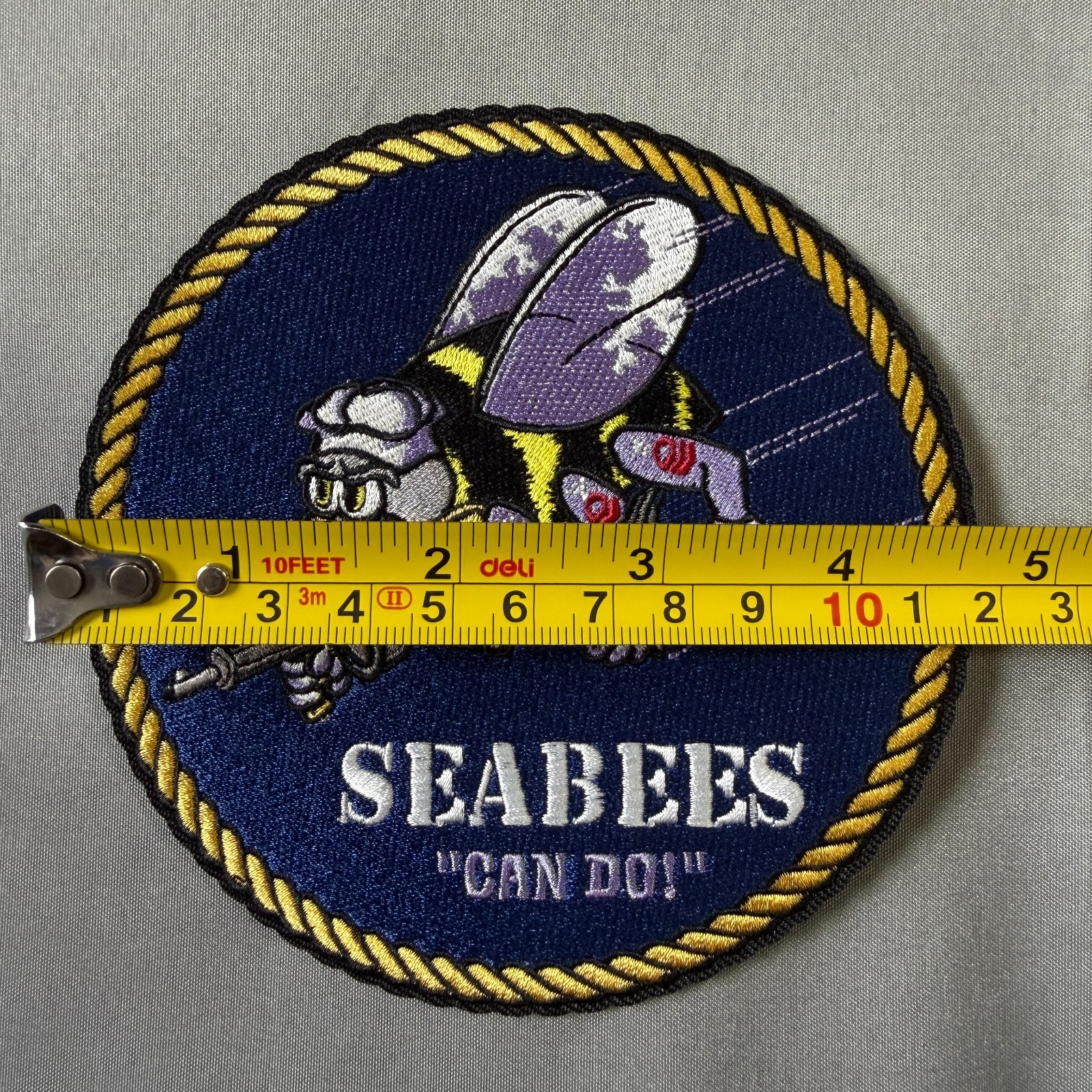 Seabees US Navy Embroidered Military Morale Patch