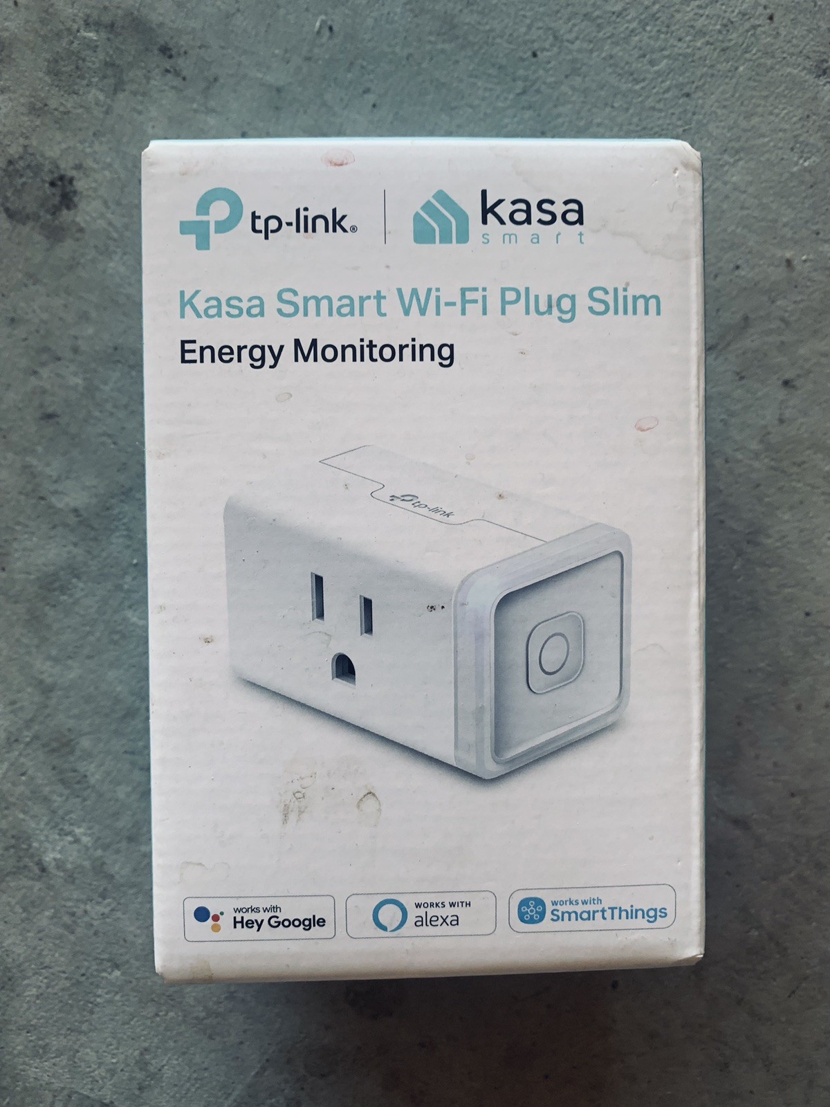 TP-Link Kasa Smart Wi-Fi Plug Slim With Energy Monitoring- White KP115 BRAND NEW