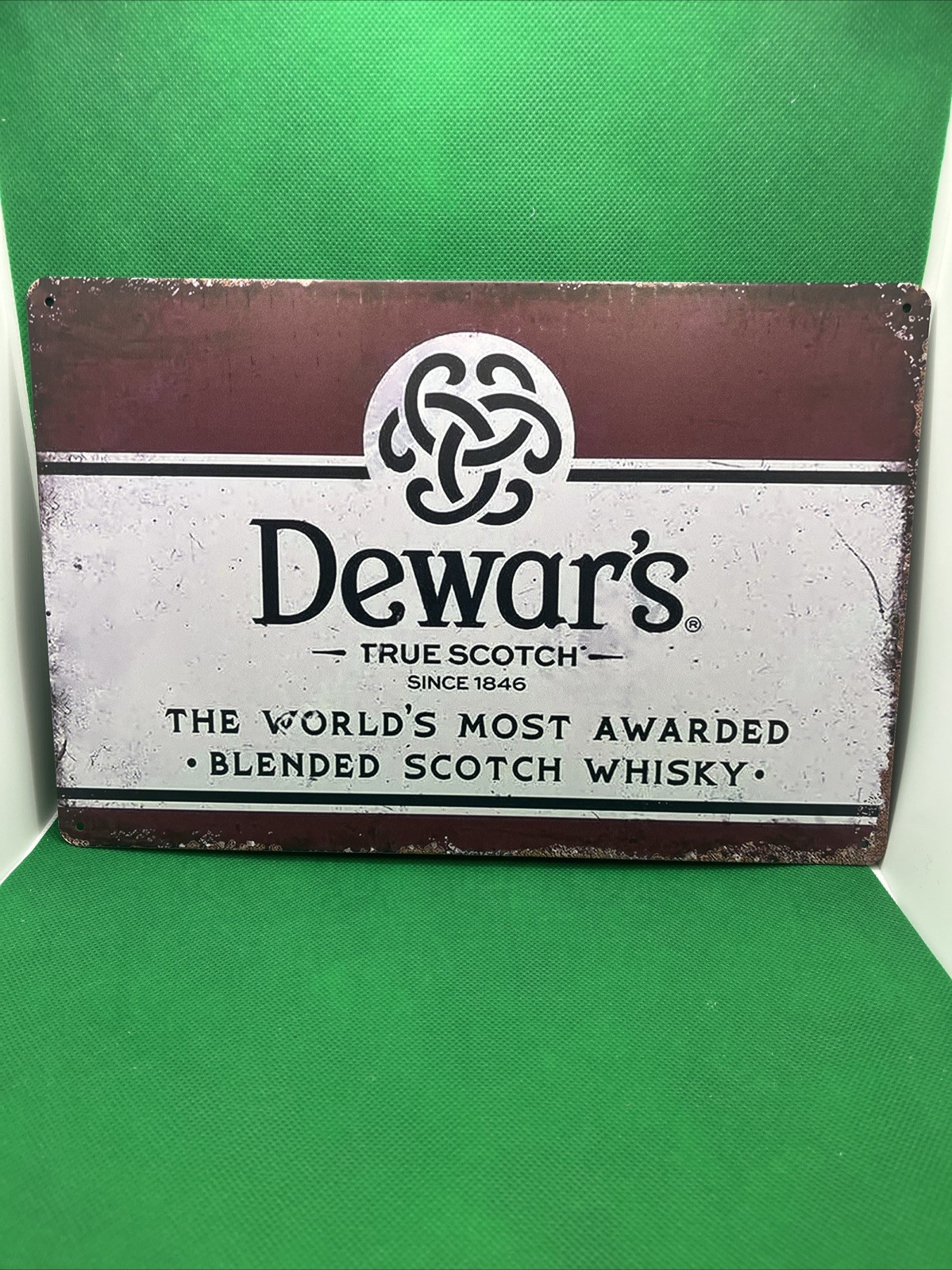 Dewar's True Scotch Whisky-Since 1846- Metal Sign for Bar/Man Cave/Garage