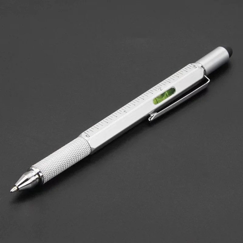 Multifunction Stylus Pen Touch Screen Screwdriver Ruler Level Ballpoint