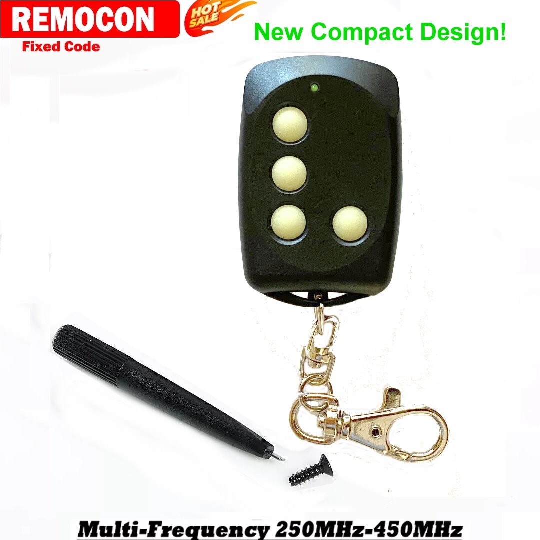 REMOCON Fixed Code Universal Remote Control Garage Doors Gates Auto Security NEW