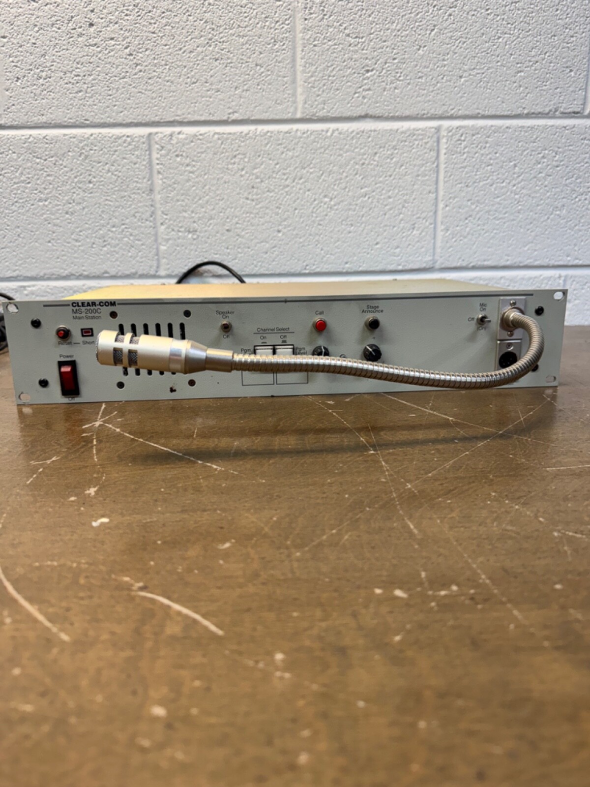 Vintage Clear Com MS200C Main Station Electronics