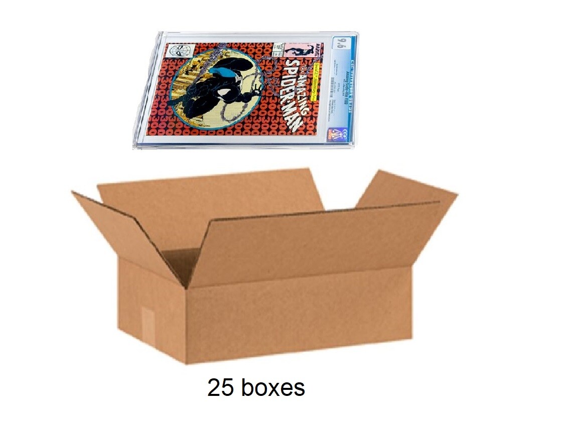 CGC Comic Book Shipping Box Mailer 25 Pack Fits CBCS PGX Strong Cardboard 15x10