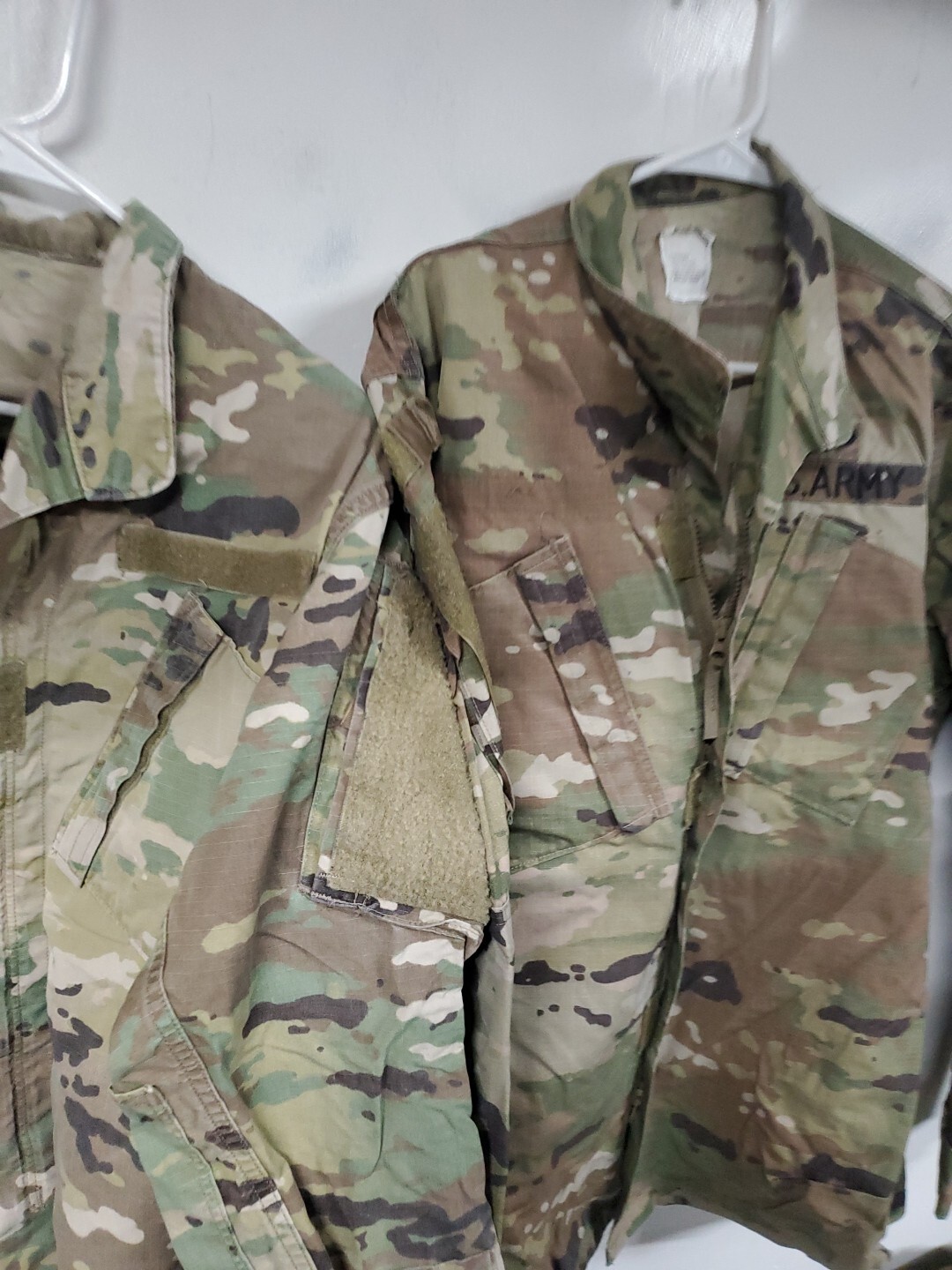 2 Small Regular Used USGI Scorpion W2 OCP Combat Uniform top jacket 50/50 S